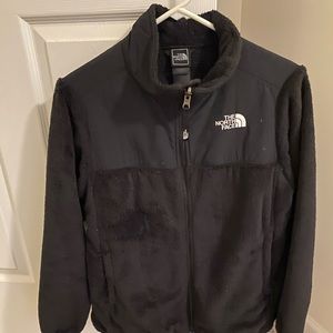Girls NorthFace Black Soft Fleece Coat size XL or women size small